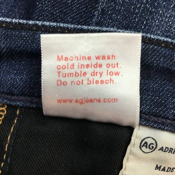 Adriano Goldschmied  Charlotte Straight Leg Jeans Womens 27R  Made In USA - Picture 14 of 14